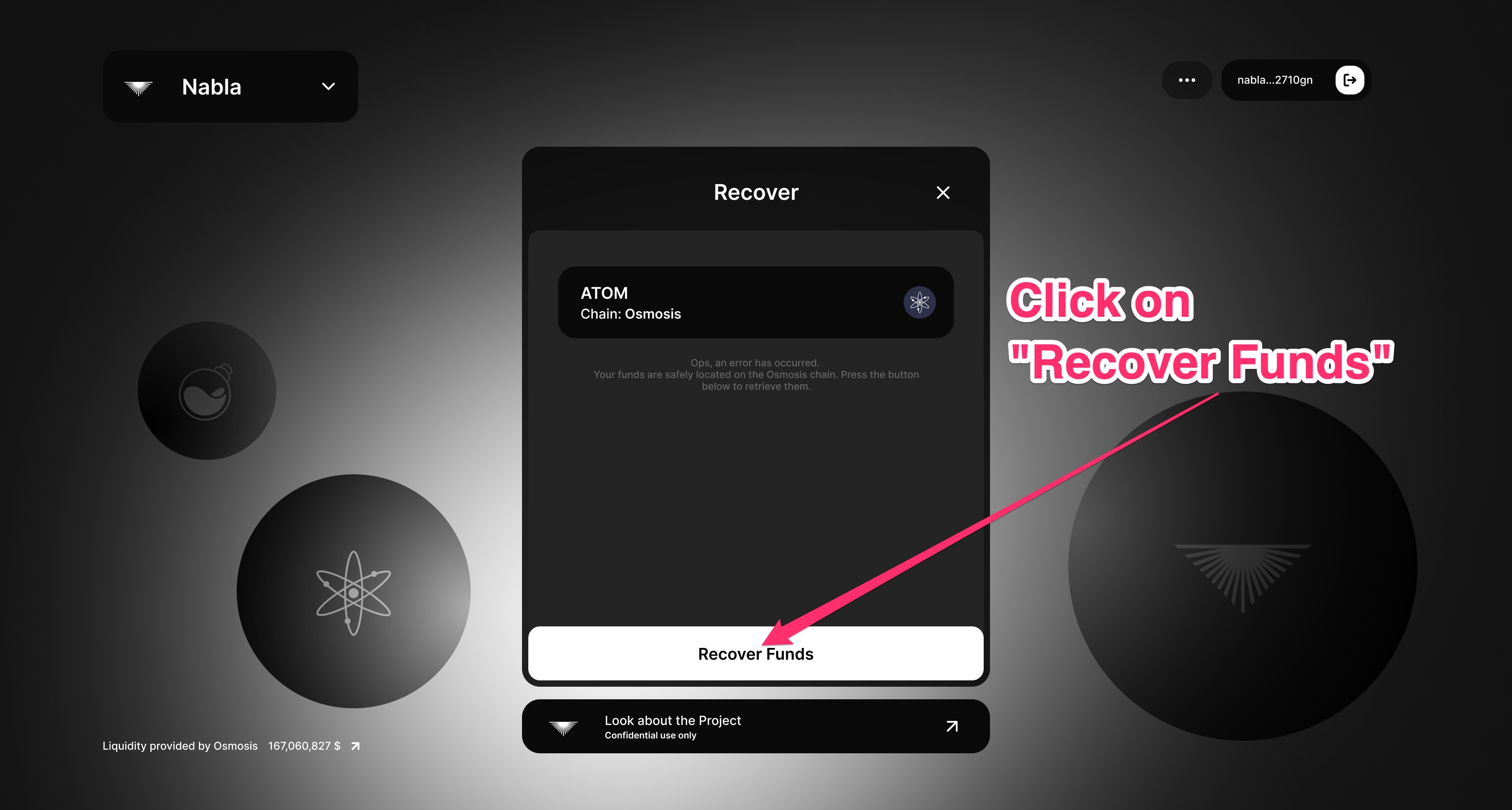 Recover the tokens image